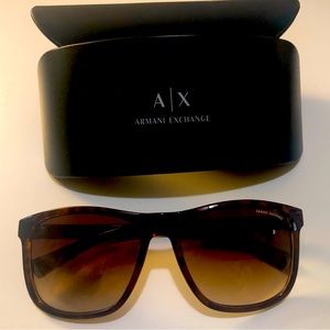 LIKE NEW Armani Exchange sunglasses tortoiseshell frame/ gradient lenses